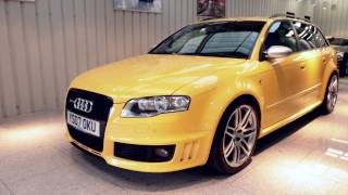 NOW SOLD  Audi B7 RS4 Avant  Imola yellow  Black Optics Pack  Strafford Cars Brighton [upl. by Maggy]