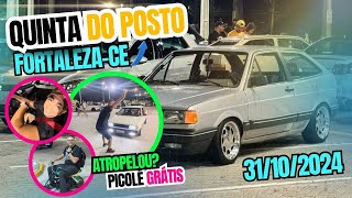 Encontro de carros rebaixados no posto de gasolina  Quinta do Posto  FortalezaCE  31102024 [upl. by Otirecul]