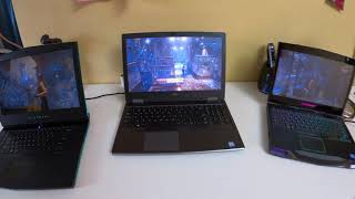 Gaming Dell Precision 7540 i7 vs Alienware 15r4 vs Alienware M14XR2 nvidia [upl. by Dirk]