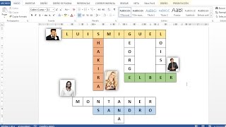 Como hacer un crucigrama en word [upl. by Africah208]