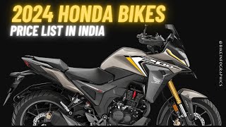 2024 Honda Bikes Price List in India 🔥 [upl. by Warrick465]