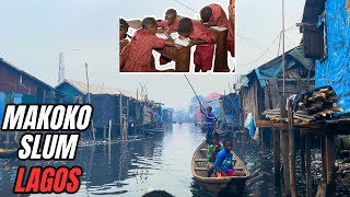 MAKOKO Whats Inside the FLOATING SLUM of Lagos Nigeria education [upl. by Dewie338]