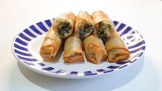 Recipe 31 Potato spinach borek 🥔 بورك البطاطا بالسبانخ [upl. by Nyleikcaj]