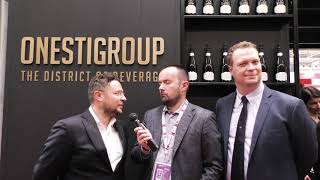 Nicola Carlevaris Nino Gandolfo e Mariano Buglioni stand OnestiGroup a Vinitaly 2019 [upl. by Atsillac]