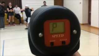 New Record for Fastest throw of a 7 inch foam ball by Anthony Margiotta [upl. by Lamraj335]