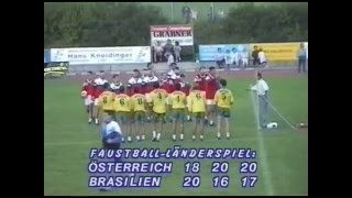 Fistball Exhibition Match  Austria vs Brazil 1995 [upl. by Lynnette]