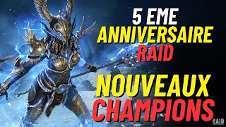 PLEINS DE NOUVEAUTES POUR LE 5EME ANNIVERSAIRE DE RAID RAID SHADOW LEGENDS [upl. by Nine]