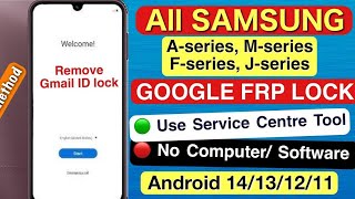 Samsung Galaxy Frp Bypass 2024 Android 121314 Latest Security 2025✔️Frp Lock Removal  Frp Unlock [upl. by Ailisec341]