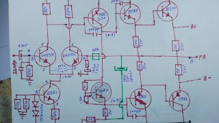 Class AB Amplifier Circuit Diagram⚡1000 Watt Amplifier Driver Circuit Diagram😱80080V Amplifier [upl. by Viehmann]