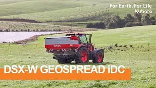 Kubota DSXW GEOSPREAD iDC disc spreaders  Kubota 2024 [upl. by Lukin]