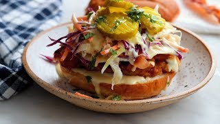 Summertime Fried Chicken Sandwiches with Tangy Slaw [upl. by Evalyn486]