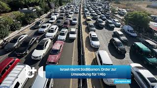 Israel räumt den Süden des Libanon Befehl zur Evakuierung für mehr als 1 Mio Zivilisten [upl. by Ricardama]