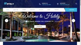 Hotely  Hotel Booking amp Travel HTML Template  Site Templates Download [upl. by Camilia]