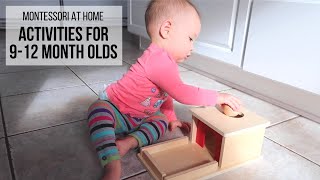 MONTESSORI AT HOME Activities for Babies 912 Months [upl. by Chaim]