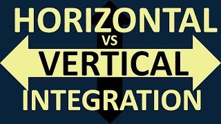 Horizontal Integration VS Vertical Integration  Strategic Management Series [upl. by Waltner752]