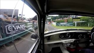 Shelsley Walsh Classic Nostalgia 2016 Steve Murphy Morris Mini 1380 [upl. by Hobard]