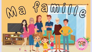 vocabulaire  les membres de la famille French family members [upl. by Sibella]