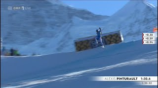 Alexis Pinturault Crash Wengen [upl. by Nonahs]