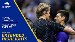 Novak Djokovic vs Alexander Zverev Extended Highlights  2021 US Open Semifinal [upl. by Smaj]