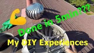 DIY Attic Vent Turbine Replacement – My Experience 5 min job [upl. by Adiesirb]