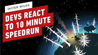 Outer Wilds Developers React to 10 Minute Speedrun [upl. by Trstram]