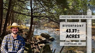 Riverfront Land for Sale  Maine Real Estate [upl. by Aihsemek]