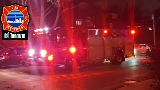 Toronto Fire Services Pumper 131 Responding [upl. by Euqram]