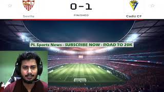 Sevilla vs Cadiz 01 Spanish La Liga Football Match Highlights PLSN 453 [upl. by Liag954]