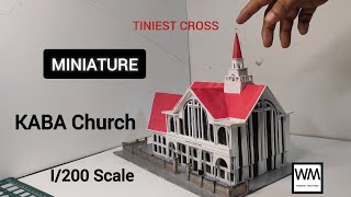 Miniature model Built of KABA Kohima Ao Baptist Arogo Church BuildingKohimaNagaland [upl. by Roman578]