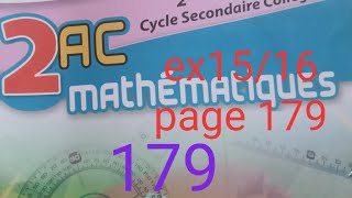 Exercices 15 16 page 179 maxi maths 2AC [upl. by Adlaremse]