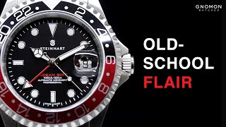 Steinhart Ocean 1 GMT BlackRed  Jubilee Bracelet [upl. by Araic]