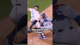 Teoscar Hernández Throws Out Giancarlo Stanton at Home Plate in the WS teoscarhernandez dodgers [upl. by Cirilla778]