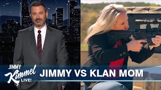 Jimmy Kimmel Responds to Marjorie Taylor Greene After She Reported Him to Police [upl. by Yram]