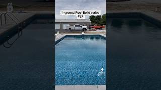 DIY Pool build Pt7 Liner install finished swimmingpool diy [upl. by Ahsieker]