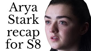 Arya Stark recap for Game of Thrones Season 8 Seasons 17 [upl. by Notnerb]