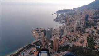 Parapente MONACO Roquebrune Cap Martin 16 Février 2023 Robert QUICOT [upl. by Marve551]