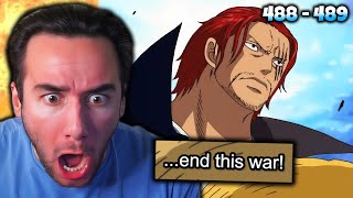 SHANKS STOPS THE WAR IN MARINEFORD One Piece Reaction [upl. by Clifford]