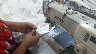 How to Label Top Stitch  Garments Engineering TechnologyGet  লেবেল টপ স্টিচ  Plain Machine [upl. by Treve]