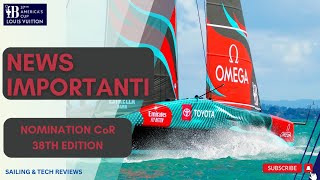 IMPORTANTI NOVITA  38TH EDITION AMERICAS CUP americascup coppaamerica lunarossa [upl. by Ahsratal]