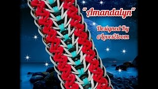 quotAmandalynquot Rainbow Loom Bracelet How To [upl. by Ayotak]