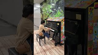 Playing perpetuum mobile FOR THE FIRST TIME on Singapore MRT Street Piano [upl. by Neersin775]