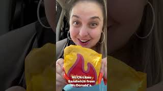 Rating the Hot n’ Spicy McChicken from McDonald’s shorts [upl. by Duncan790]