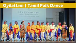 Oyilattam Tamil Folk Dance for Kids Thanthane Song oyilattam kidsdance annualday annualfunction [upl. by Alice519]