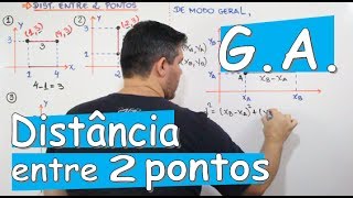 G A DISTÂNCIA ENTRE 2 PONTOS EXEMPLOS E DEDUÇÃO DA FÓRMULA [upl. by Hemetaf]