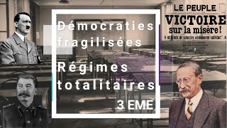 Les démocraties fragilisées et régimes totalitaires au brevet [upl. by Enorej225]