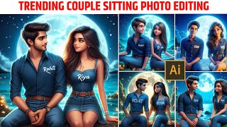 Couple tshirt name Ai photo editing 🔥  bing image creator bing [upl. by Jodee]