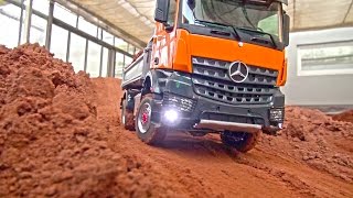 RC TRUCK ACTION MAN Scania MB Arocs Liebherr Volvo Komatsu RC Dozer RC Digger [upl. by Ellerret]