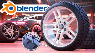 Car Wheel Modelling in Blender  By Malikose Studio [upl. by Nirrok270]