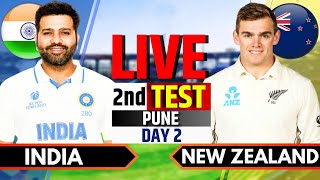 India vs New Zealand 2nd Test Day 2  IND vs NZ Live Match Today  Live Cricket Match Today [upl. by Lihas]