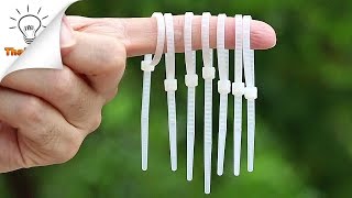 12 Zip Tie Life Hacks  Thaitrick [upl. by Anbul355]